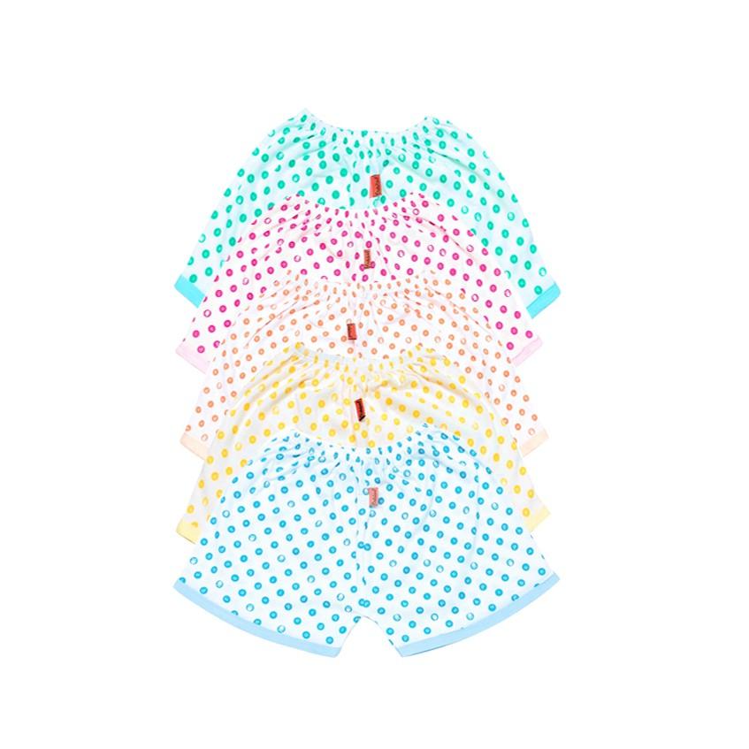 Sơ sinh -Quần ngắn cotton chấm bi BABIBOO- BB50