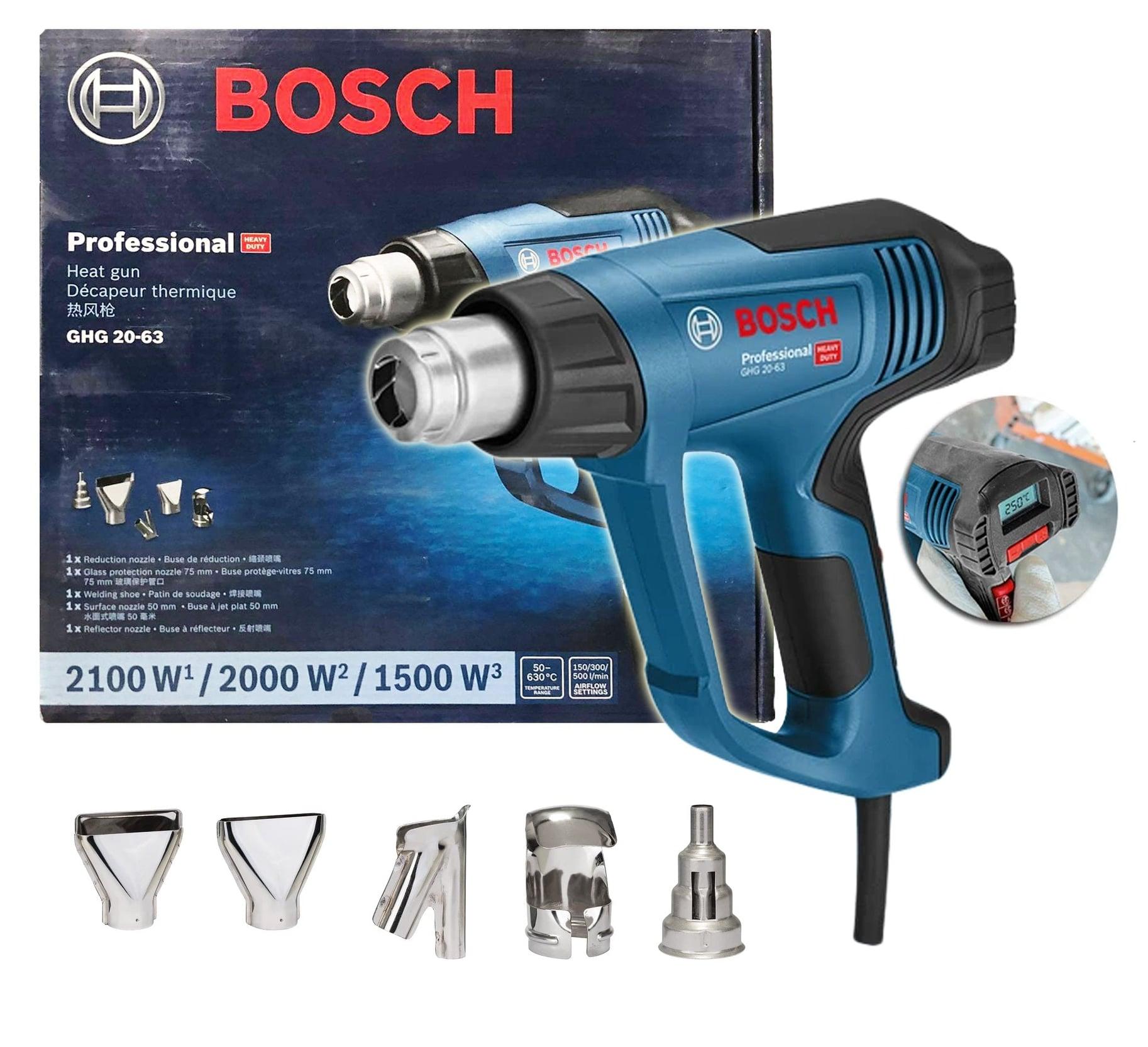 MÁY THỔI HƠI NÓNG 2000W (50 – 630 °C) BOSCH GHG 20-63 - HÀNG CHÍNH HÃNG