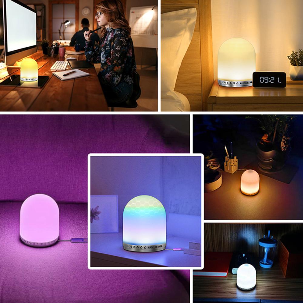 Đèn ngủ LED sạc USB, có thể điều khiển từ xa