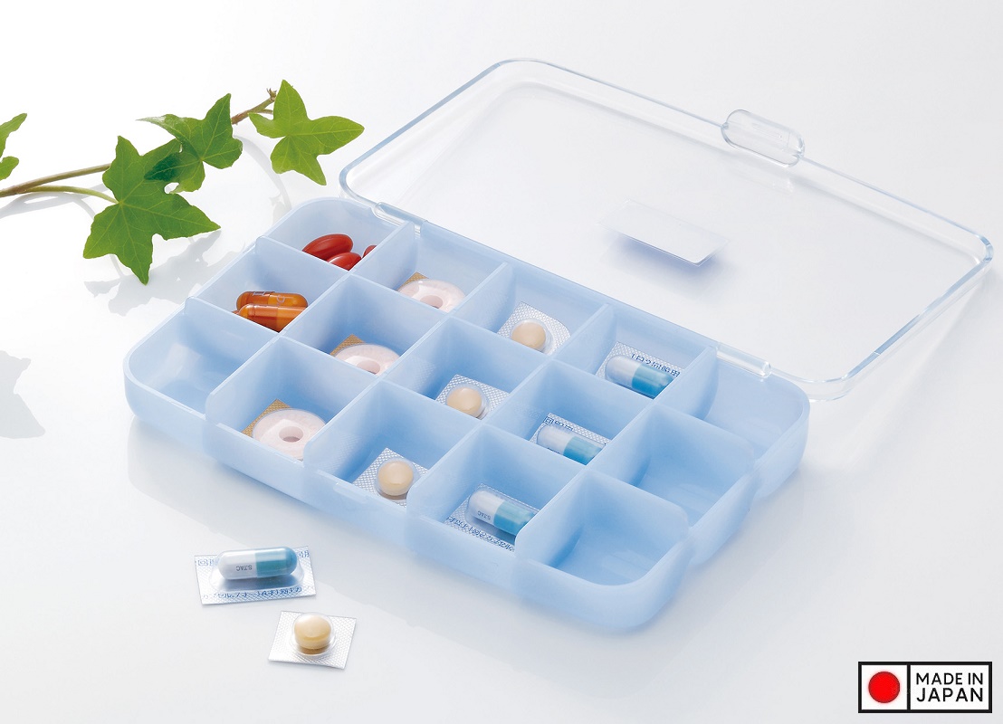 Hộp đựng thuốc chia ngăn Inomata Pure Aid- Hàng nội địa Nhật Bản nhập khẩu chính hãng