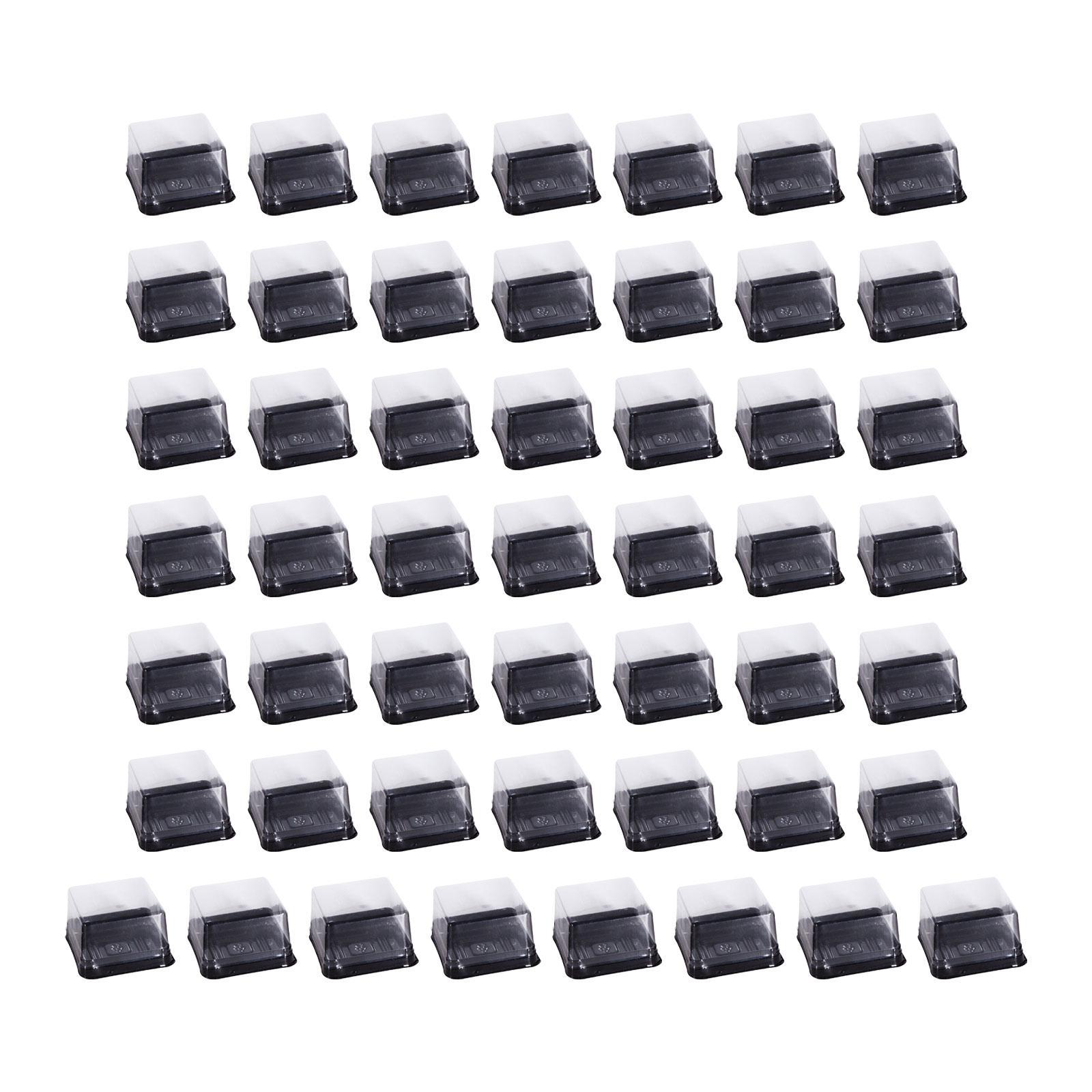 50 Pieces Single Cupcake Carrier Mooncake Box for Birthday Party Pastry Home