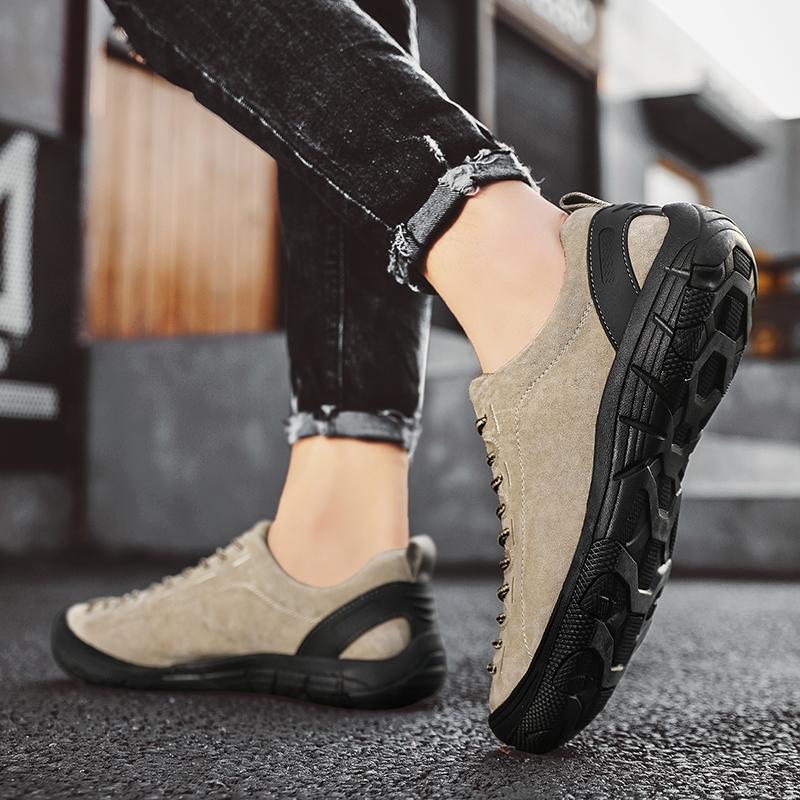 Giày đi bộ đường dài ngoài trời mới thoáng khí leo núi không thấm nước cho giày thể thao săn bắn du lịch chất lượng cao Color: Brown Shoe Size: 43