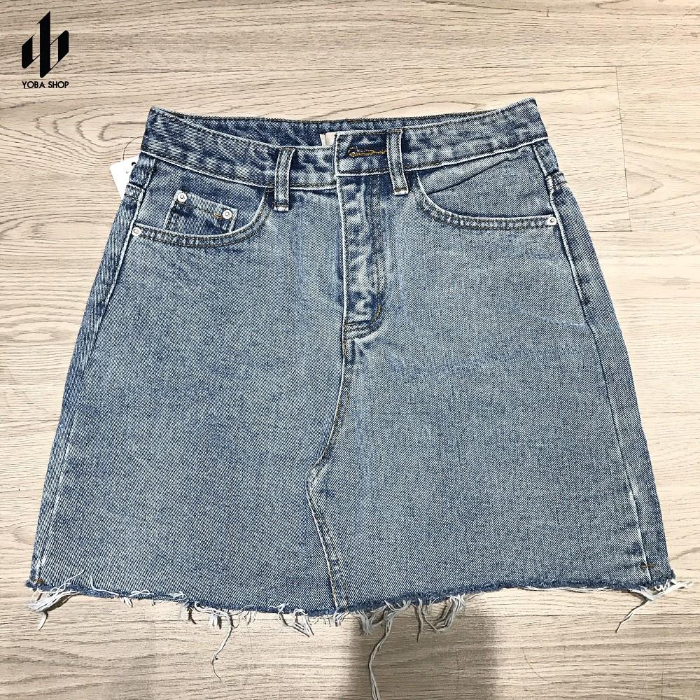 CHÂN VÁY JEANS XANH CHỮ A SIÊU XỊN ĐẸP (ảnh thật 100%)