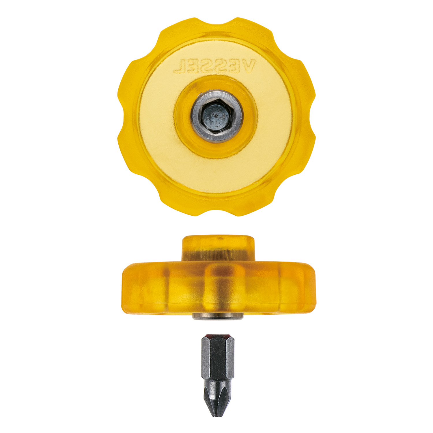 Bộ tô vít siêu ngắn mũi rời KOMADORA tay cầm hình xuyến No.TD-13W Vessel