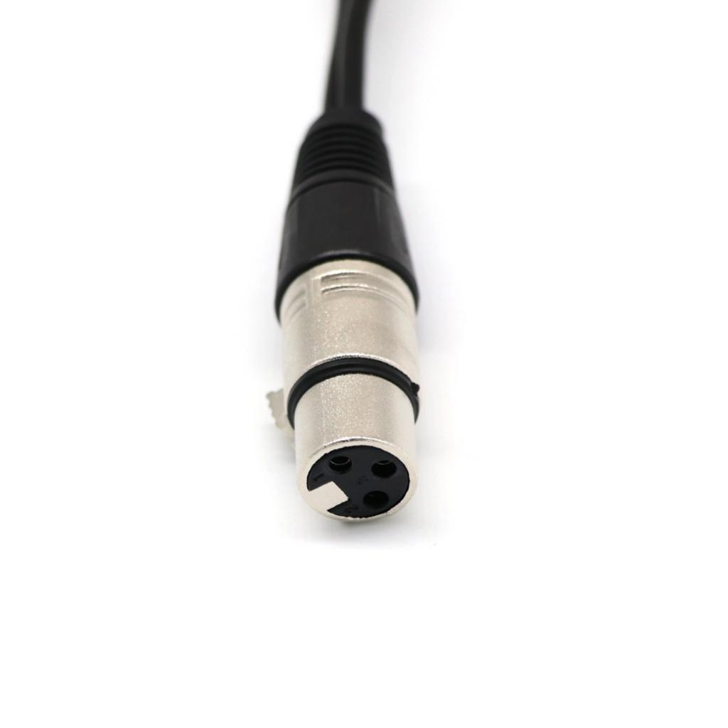 Dual 2 XLR Plug 3 Balanced Patch Cable Splitter Cord