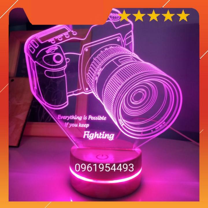 Đèn led 3D 16 màu - đèn ngủ trang trí MÁY ẢNH