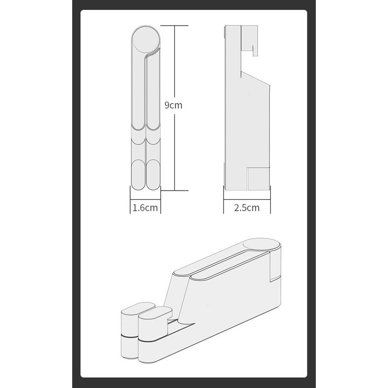 Giá đỡ điện thoại, máy tính bảng và iphone T1 có thể gấp gọn tiện lợi hợp kim nhôm cao cấp