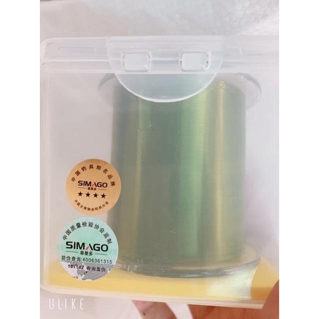Cước câu cá simago dài 500m hàng nhật bản nhập khẩu cước màu xanh siêu zai y hình
