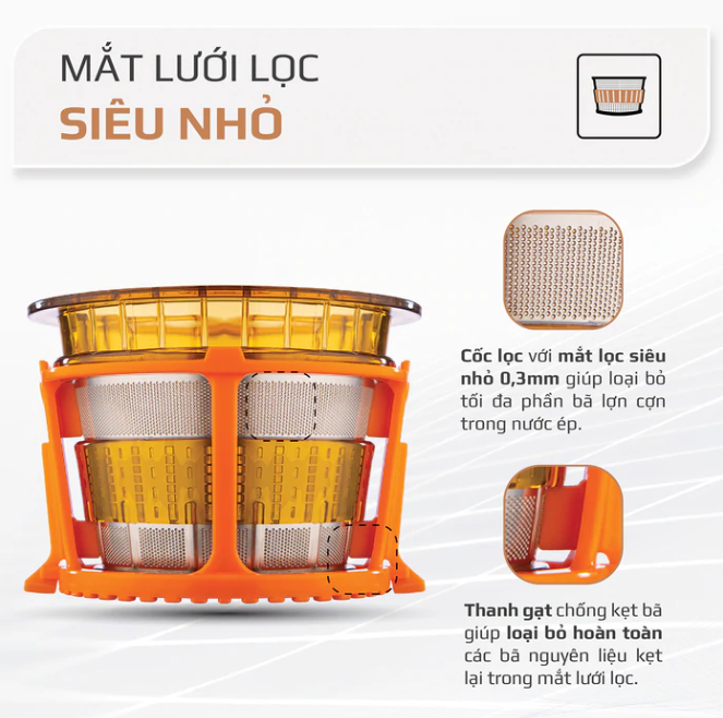 Máy Ép Chậm OLIVO SJ200 Thương Hiệu Mỹ Dung Tích 0.5L Công Suất 200W, Vỏ Hợp Kim - Hàng Chính Hãng