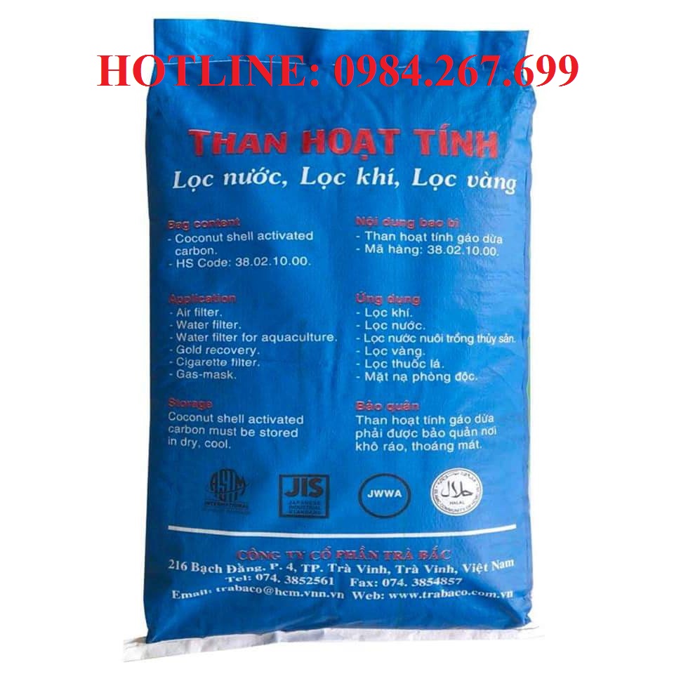 Than hoạt tính gáo dừa cao cấp, dùng lọc nước, hút ẩm, lọc không khí (gói 1kg)