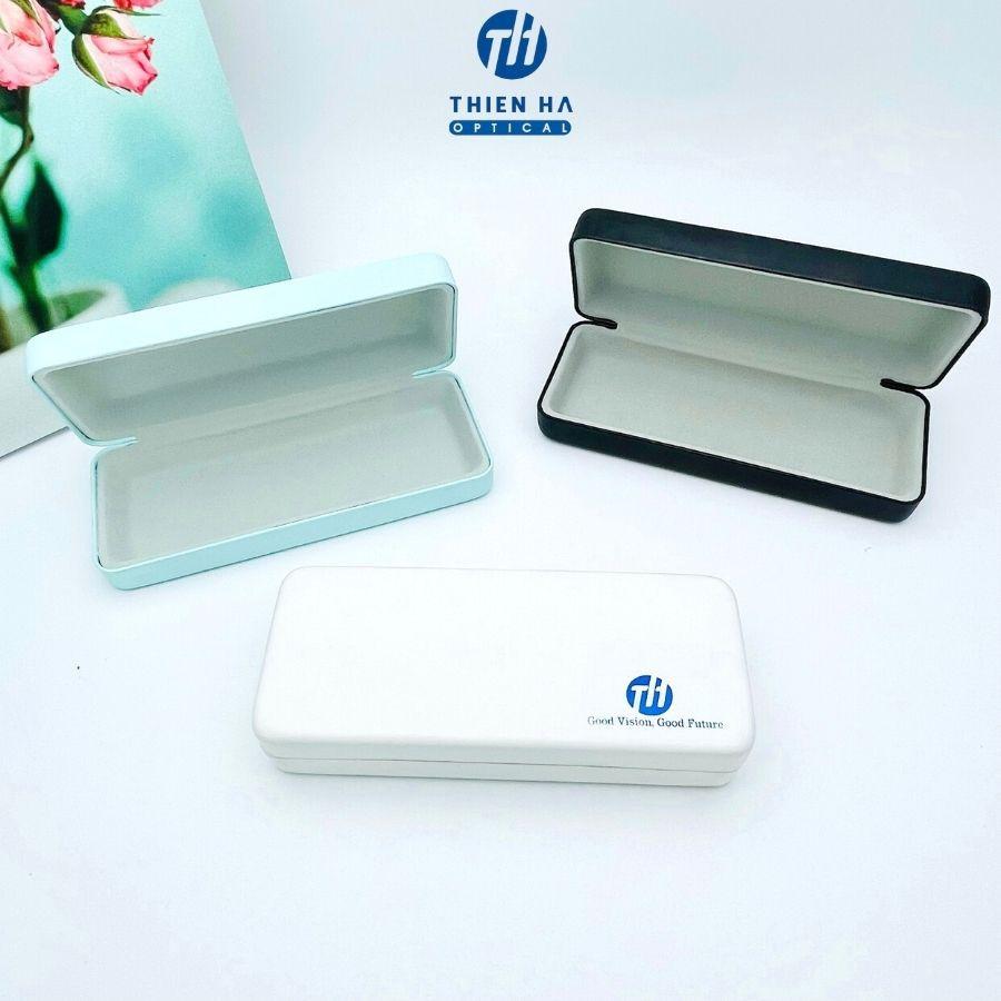 Hộp đựng kính cận nam nữ cao cấp ThienHa OPTIC chất liệu da cao cấp, sang trọng