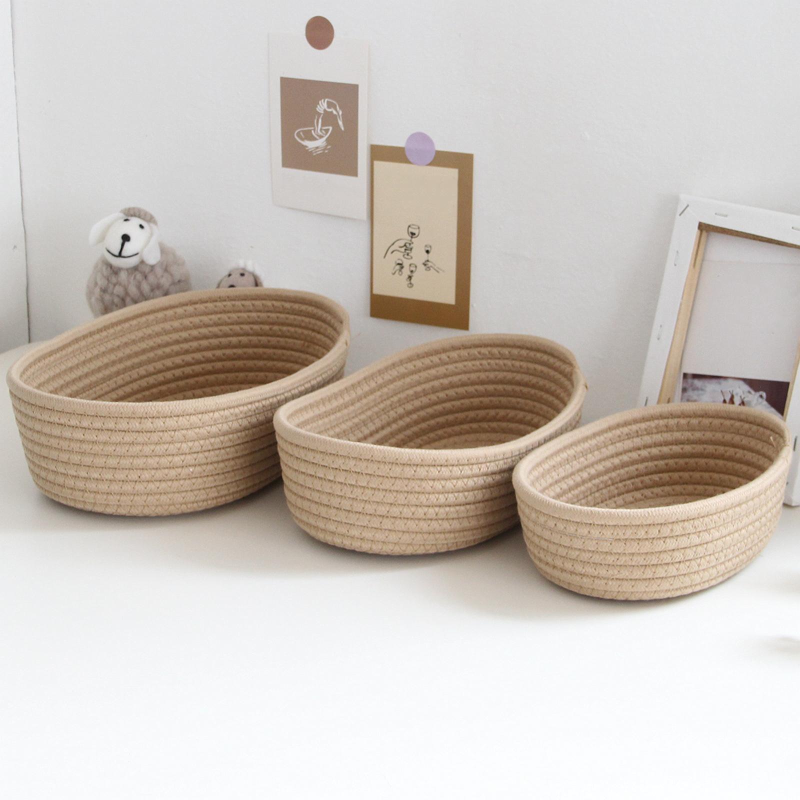 Small Storage Baskets, Decorative Basket, Perfume Makeup Organizer for Countertop Desktop Shelf