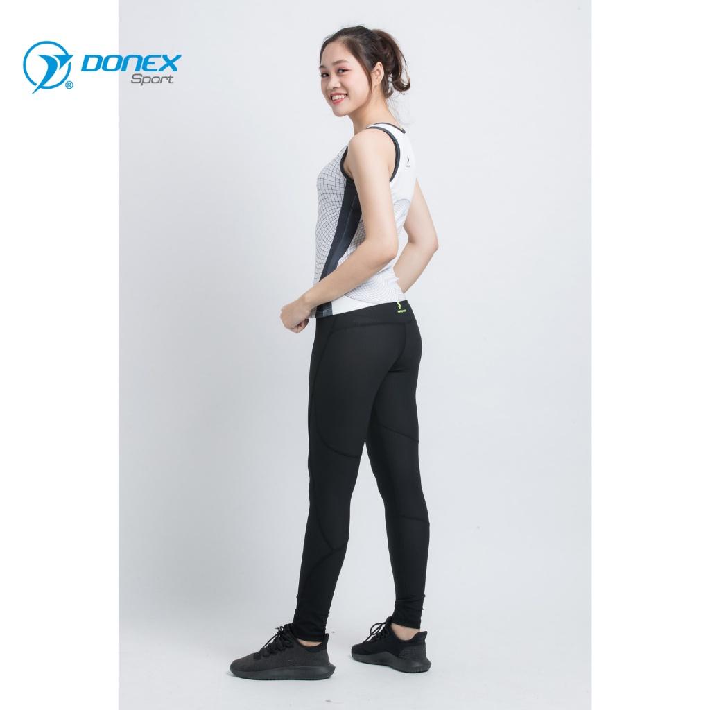 Quần Thể Thao Nữ DONEXPRO Form Regular, Túi 2 Bên Sườn, Vải Thun Mềm, Co Giãn Tốt, Không Bí Bết AD-536A