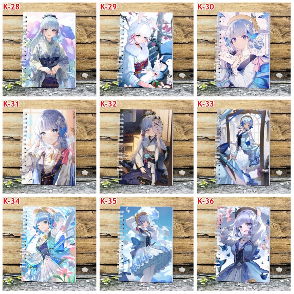 ￼Sổ viết Kamisato Ayaka genshin impact a6 200trang / sổ tay hình kamisato ayaka