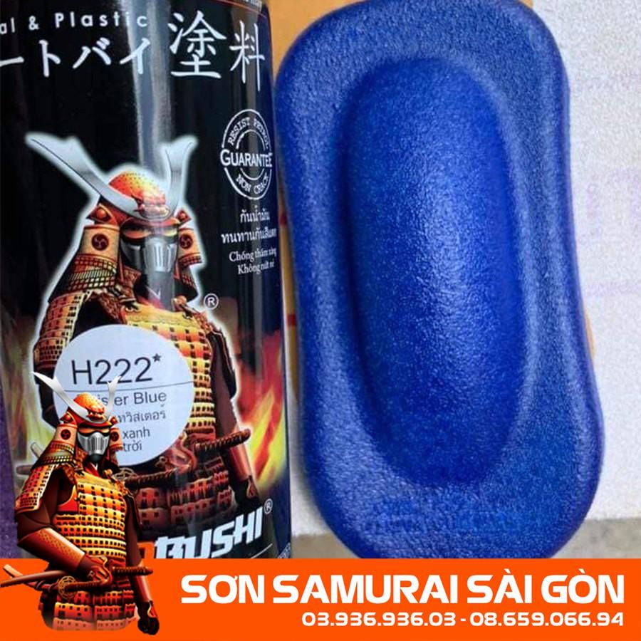 Sơn SAMURAI KUROBUSHI H222* màu xanh da trời chính hãng dành cho xe máy