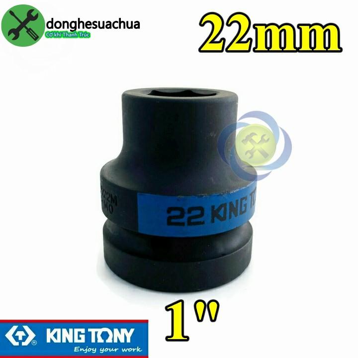 Tuýp 22mm loại 1 inch ngắn màu đen 6 cạnh Kingtony 853522M