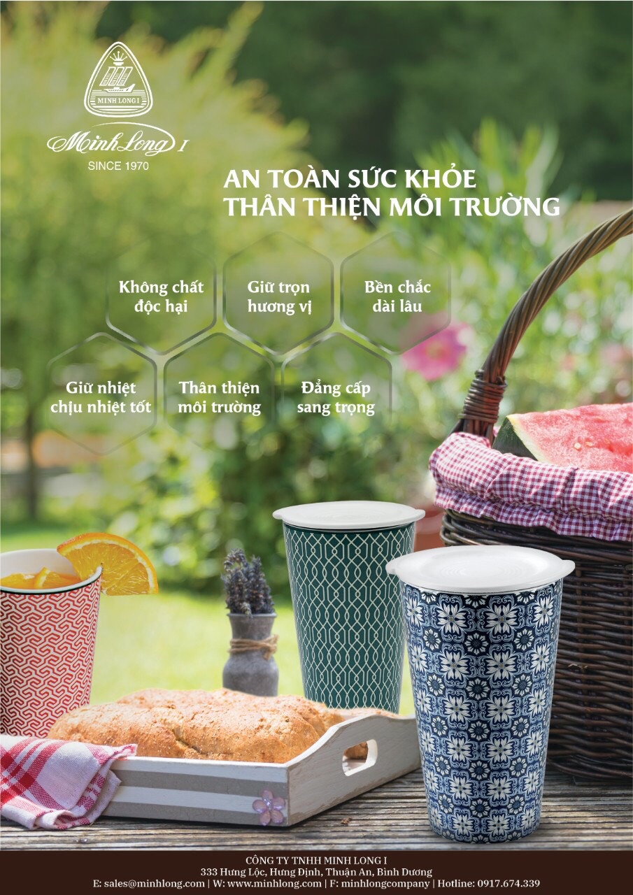 Ly sứ dưỡng sinh 0.48 L - Tấm Cám - có nắp dùng để uống trà, cafe kiểu dáng sang trọng,cao cấp, giữ nhiệt tốt