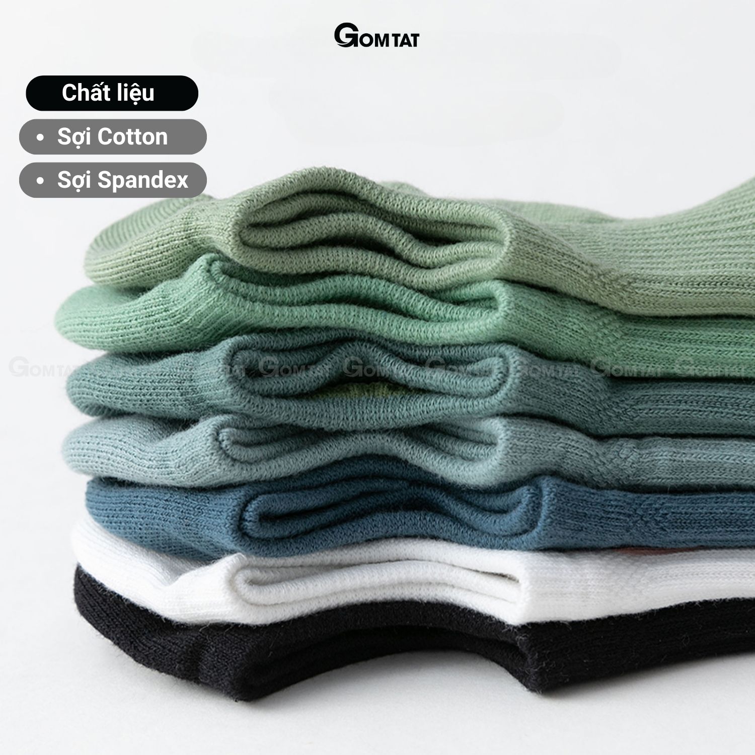 Combo 7 đôi tất nam đi giày lười, tất lười nam chất liệu cotton êm mềm mịn mát, cực êm chân - HAI-MIA-1401-CB7