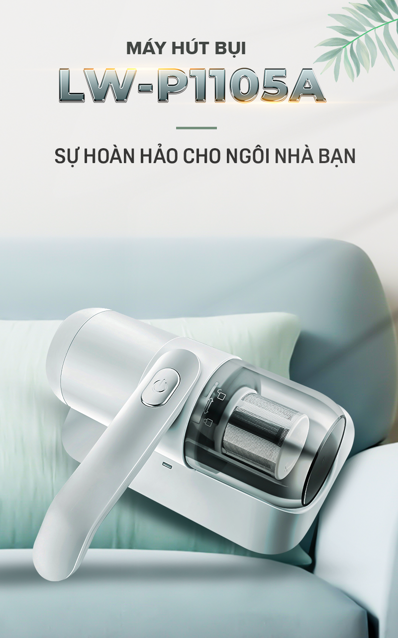 Máy Hút Bụi Cầm Tay Thông Minh Thế Hệ Mới LW-P1005A, Dung Tích Cốc Chứa 0.5L - Hàng Chính Hãng