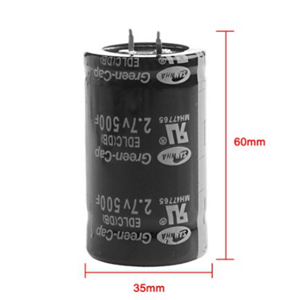 Tụ điện Super Farad 2.7V500F Tụ Xe ô Tô Đen 2/4 Feet
