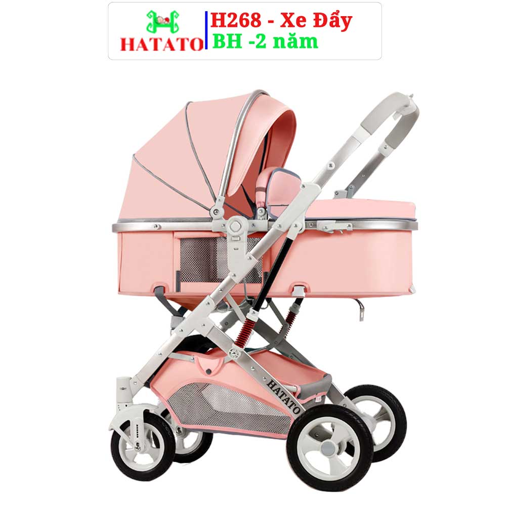 Xe Đẩy Cho Bé Hatato H268 – 9 Trong 1 – Mẫu Xe Đẩy 2 Chiều 3 Tư Thế