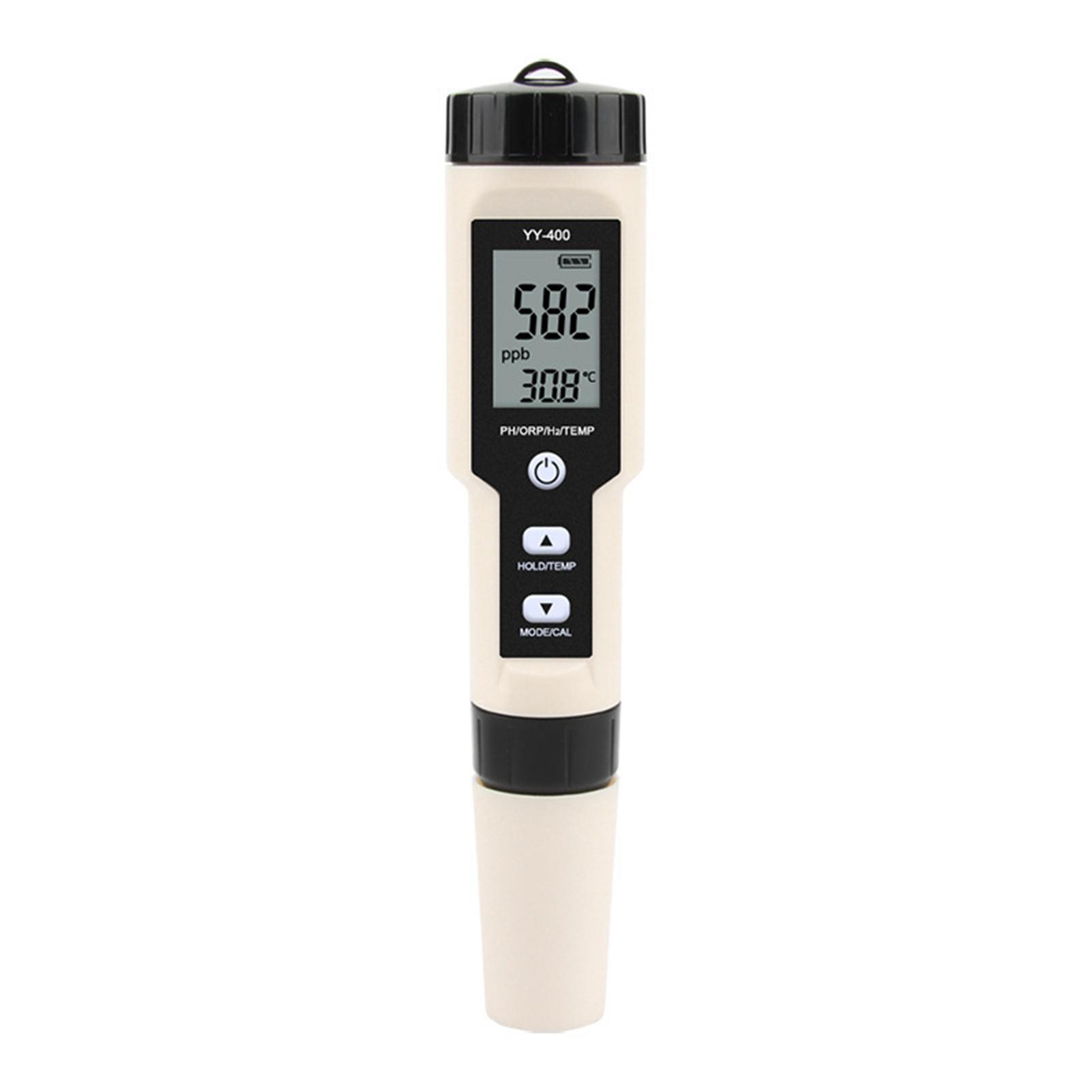Digital pH Meter 4 in 1 PH ORP H2 Temperature Water Quality Monitor Tester