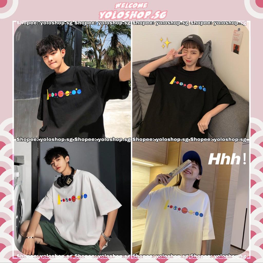 Áo thun tay lỡ in UNIVERSE form rộng ulzzang couple nam nữ UNISEX