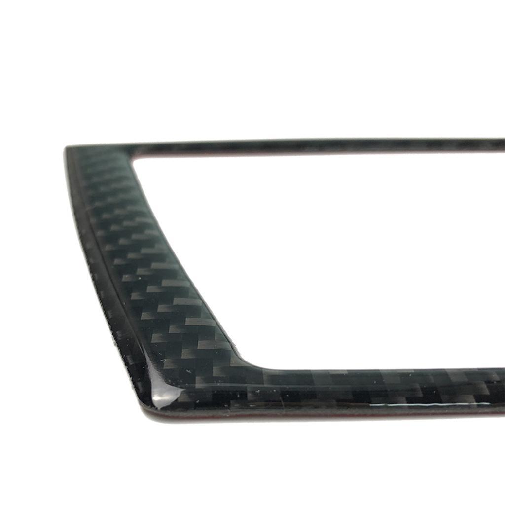 Carbon Fiber Gear Shift Box GPS Navigation Panel Trim For BMW E70 E71 X5 X6