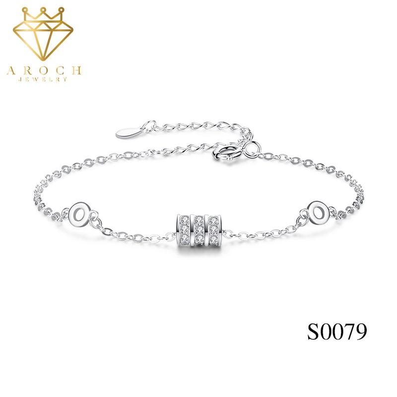 Vòng tay nữ bạc Ý s925 thắt lưng nhỏ S0079 - AROCH Jewelry