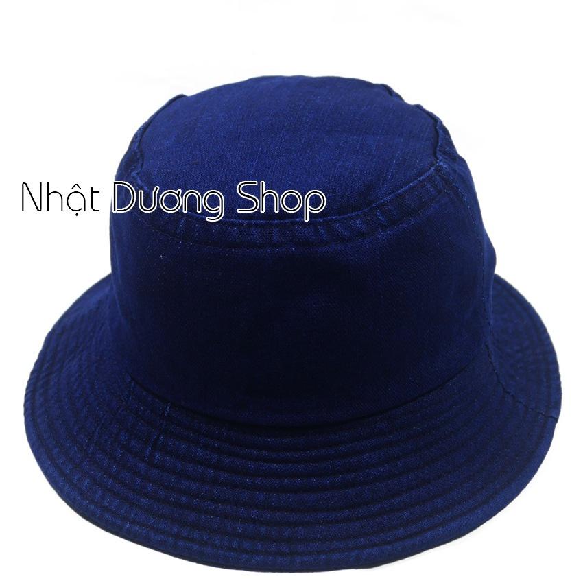 Nón thời trang, mũ BUCKET chữ -vải JEAN cao cấp thời trang cực đẹp