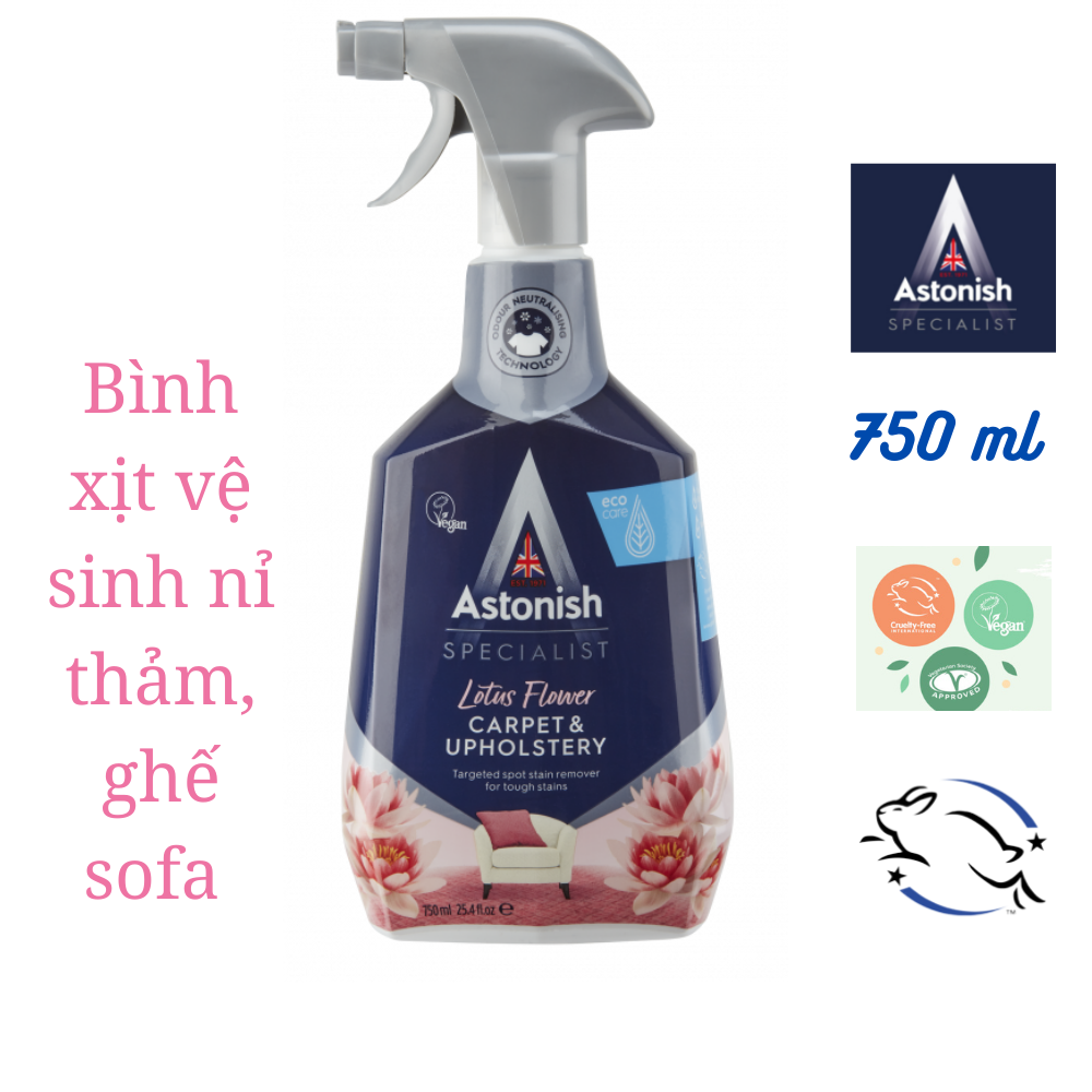 Bình xịt tẩy nỉ thảm Astonish C6720 750ml