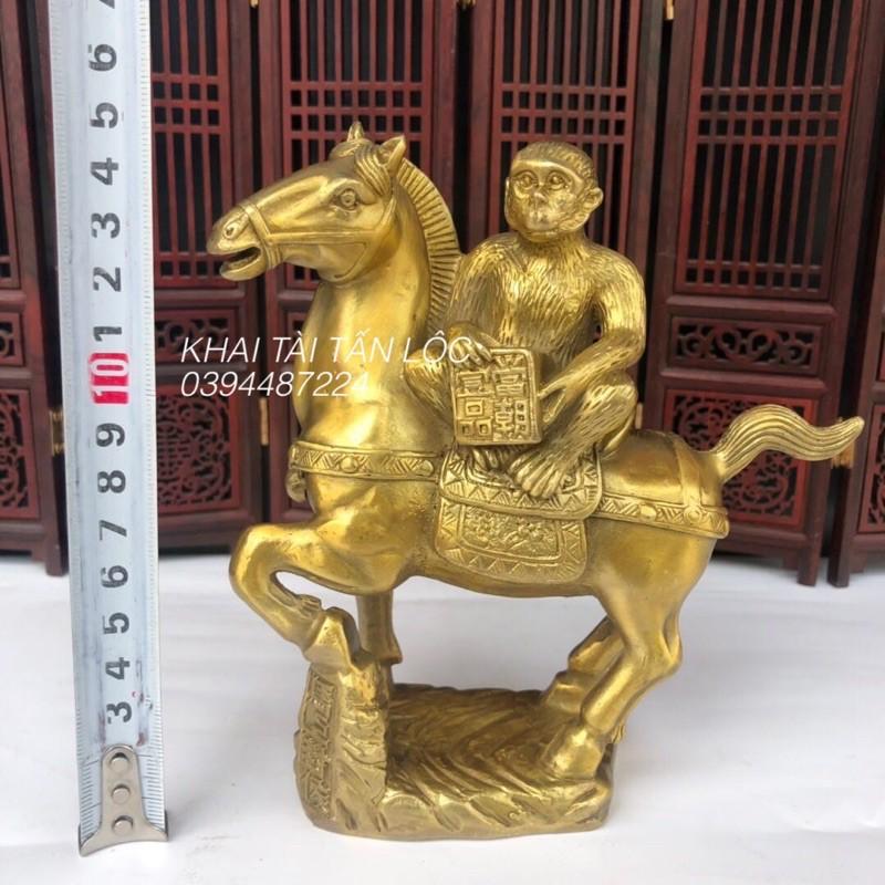 Tượng khỉ cầm ấn cưỡi ngựa Mã Thượng Phong Hầu thăng quan tiến chức