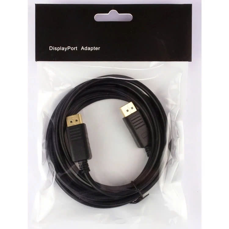 Cáp dp ra displayport 1.5m màu đen hợp kim Dây Displayport support 4K*60Hz 3D - Hàng Nhập Khẩu