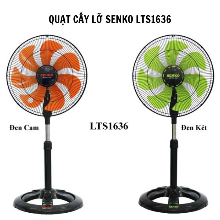 Quạt Cây Lỡ Sothing Senko Lts1636, 3 Tốc Độ Gió, 7 Cánh Quạt Sải Cánh 40Cm - Hàng Chính Hãng