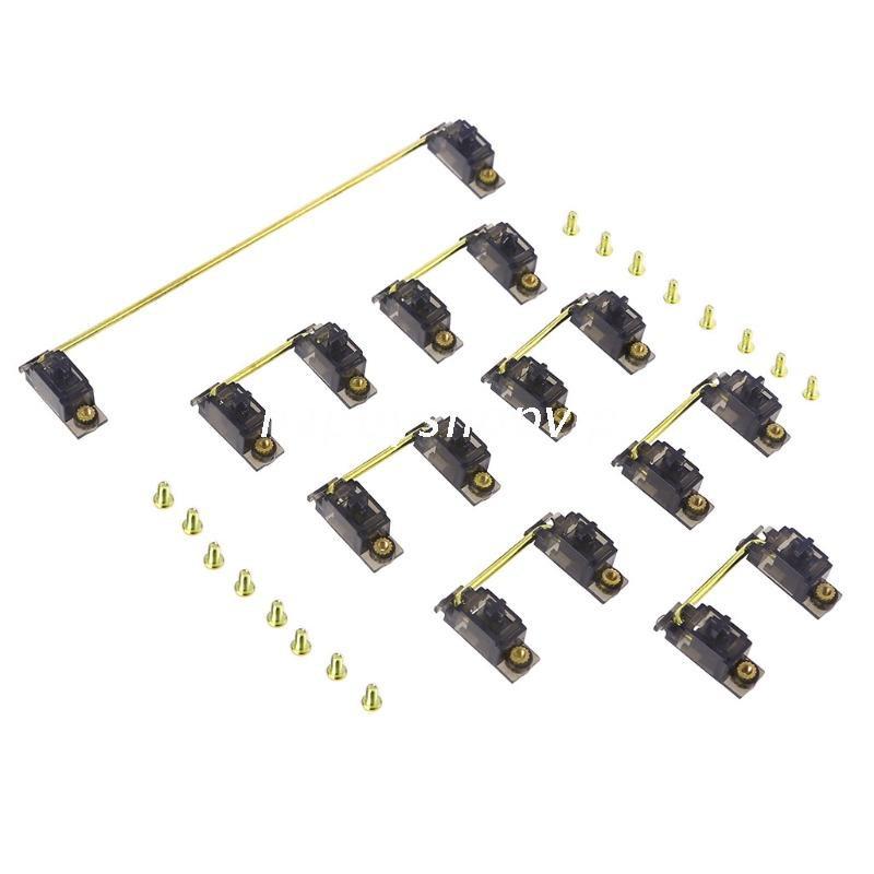HSV Mechanical Keyboard PCBs Mount Screw-in Stabilizers Gray Clear Gold Plated Satellite Axis 6.25u 2u Keycap Stabilizers