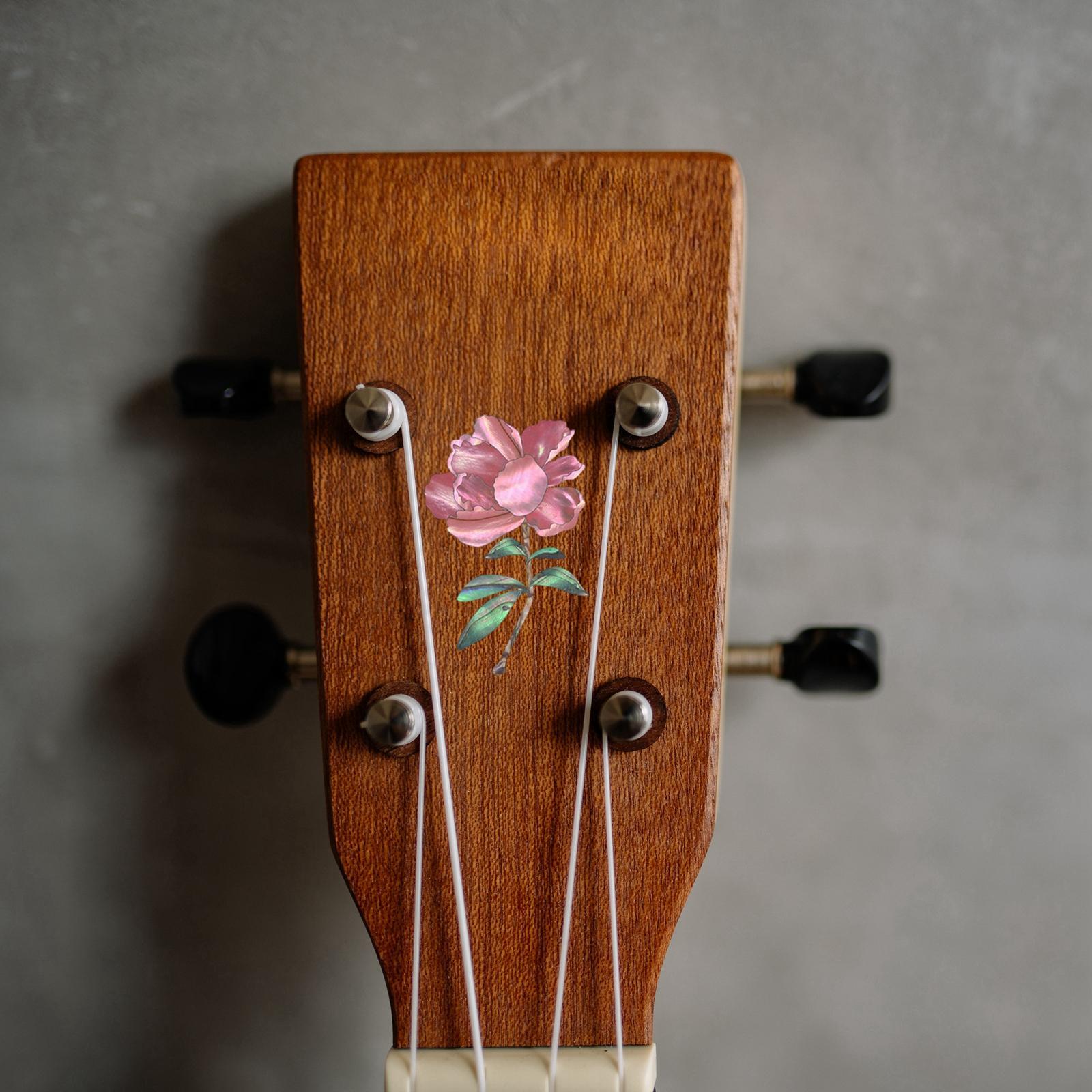 Guitar Stickers Fret Markers DIY Decoration Markers Gifts Red Flower