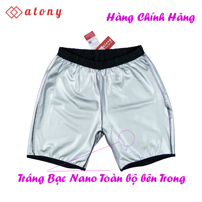 Quần Sinh Nhiệt Hỗ Trợ Giảm Cân Nam ATONY Cao Cấp, Tráng Nano Bạc Nhật Bản, Ép Cân Nhanh, Đốt Mỡ Thừa