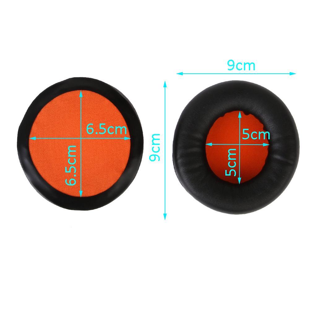 1 Pair 90mm Replacement Ear Pads Cushion For Razer Game Headphone