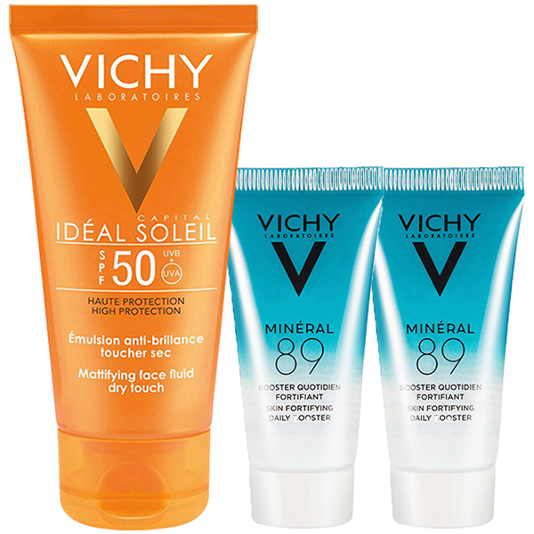 Bộ Kem Chống Nắng Không Gây Nhờn Rít Vichy Capital Soleil Dry Touch