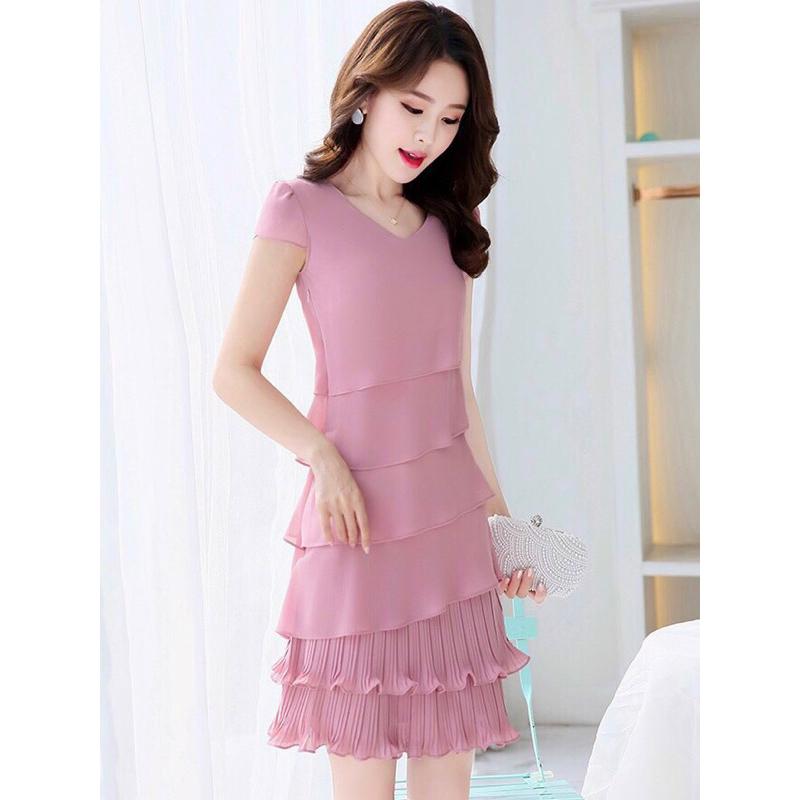Đầm voan tầng dập li