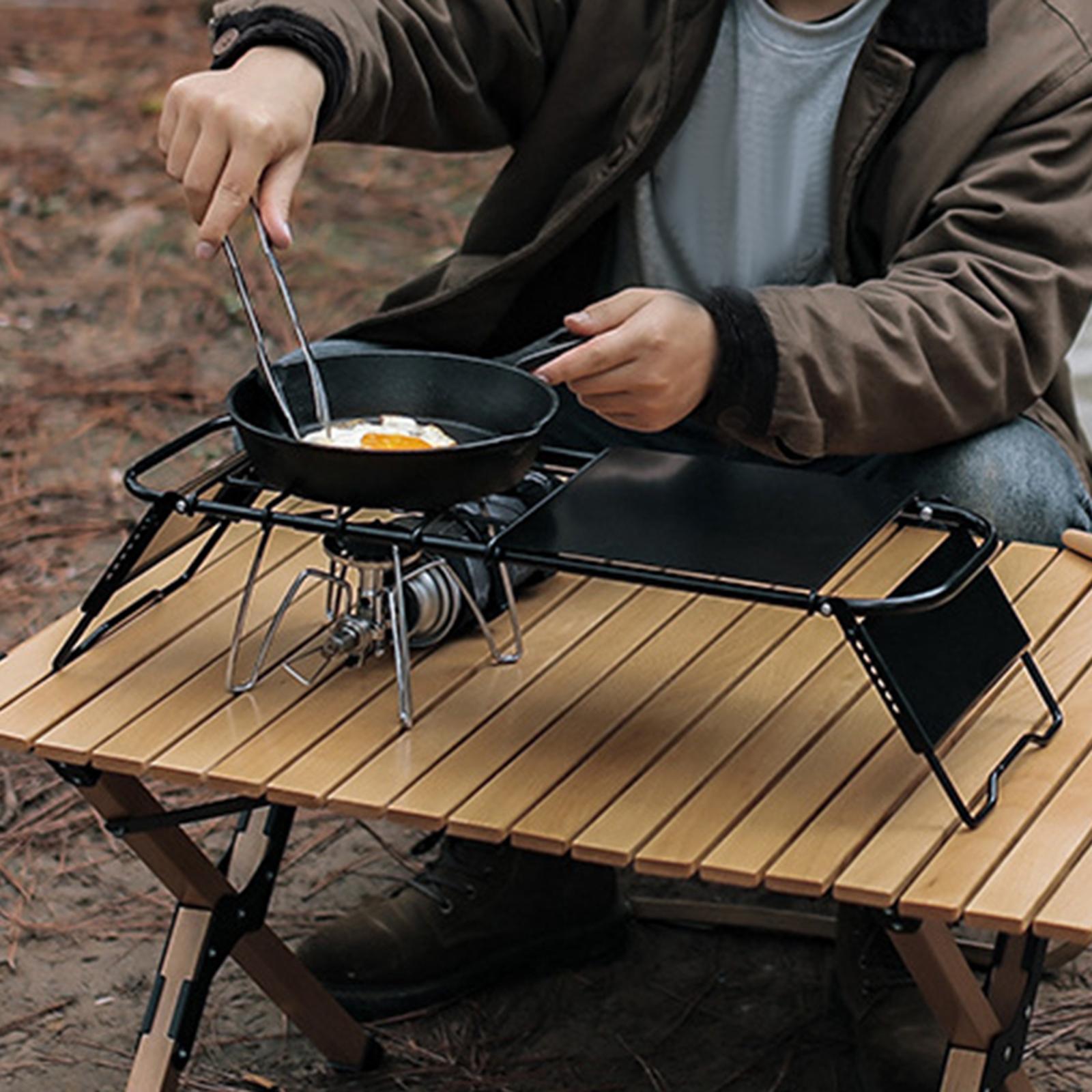 Campfire Grill Grate, Folding Campfire Grill, Multi Purpose Lightweight Foldable Camping Table, Camping Cooking Grate for Outdoor Backpacking