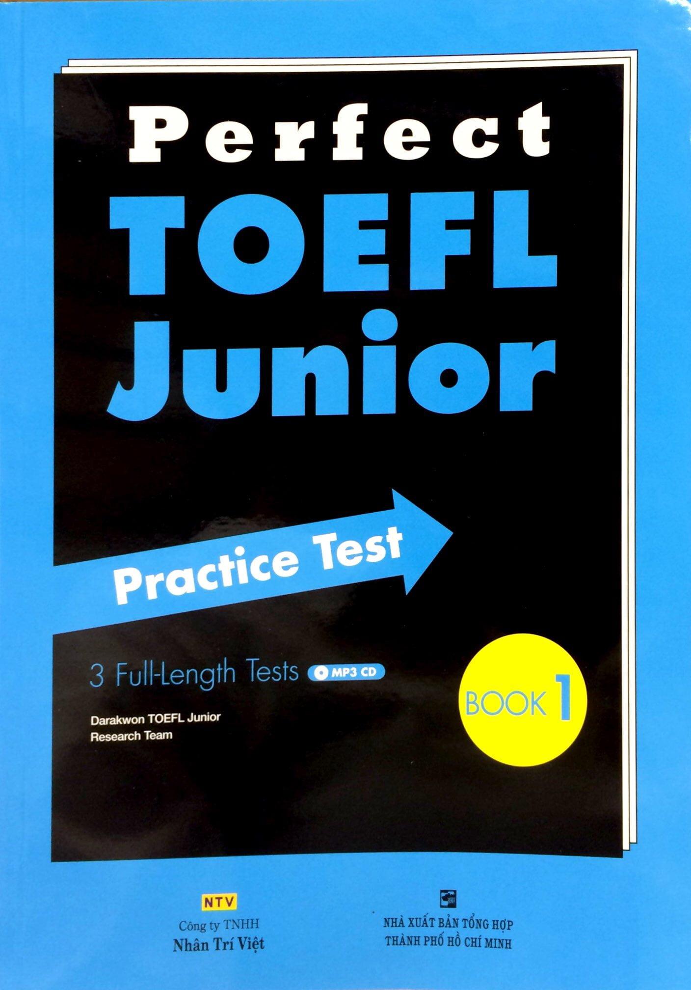 Sách Perfect Toefl Junior Book 1 (Kèm CD)