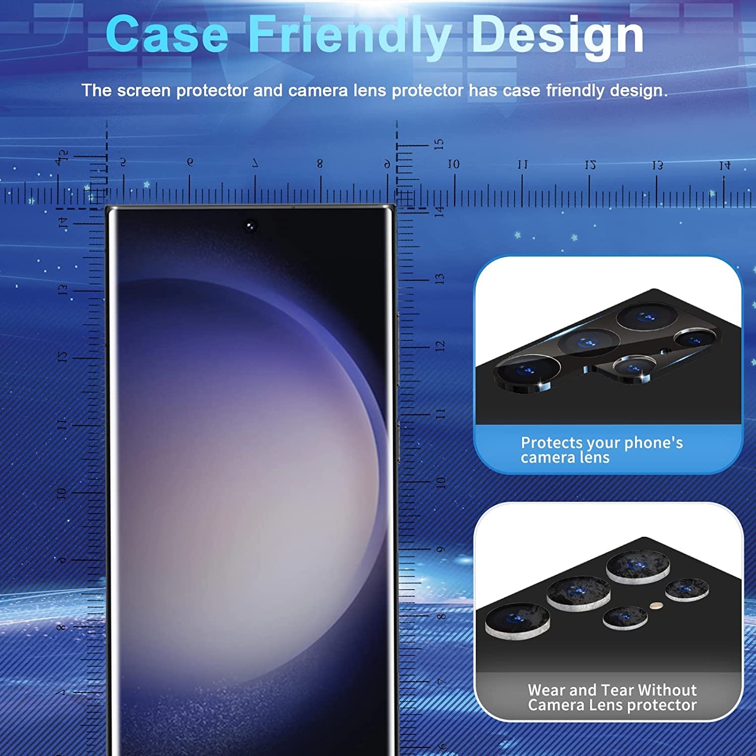Miếng dán kính cường lực 3D cho Samsung Galaxy S23 / Galaxy S23 Ultra / Galaxy S23 Plus / Galaxy S23+ hiệu Kuzoom Protective Glass - mỏng 0.3mm, vát cạnh 2.5D, độ cứng 9H, viền cứng mỏng - Hàng nhập khẩu