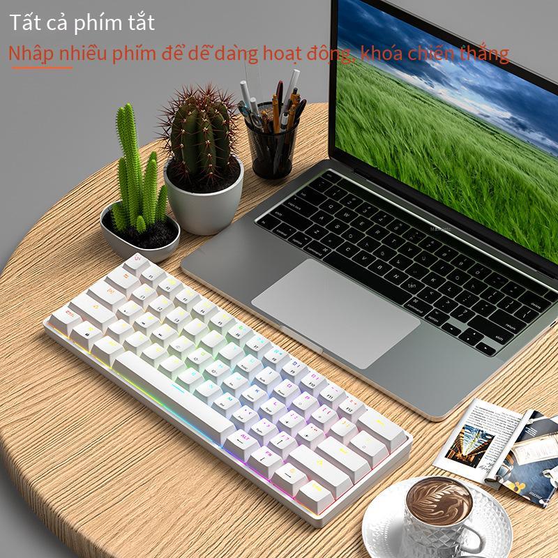 Khuyến Mãi Crack K28 Game Có Dây Bàn Phím Cơ RGB Di Động Điện Thoại Máy Tính Bảng MCA Chơi Game Không Dây Bluetooth Bàn Phím Cơ