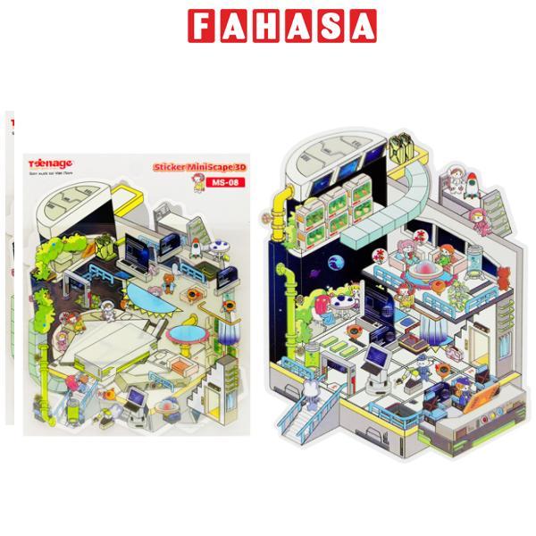 Bộ 30 Sticker MiniScape 3D - Teenage MS-08