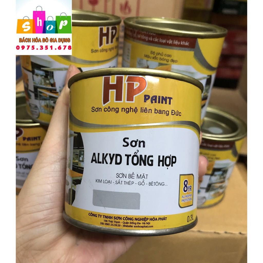 Sơn Alkyd Tổng Hợp Cho Sắt, Kim Loại, Gỗ, Bê Tông Hòa Phát... 800ml-Giadung24h