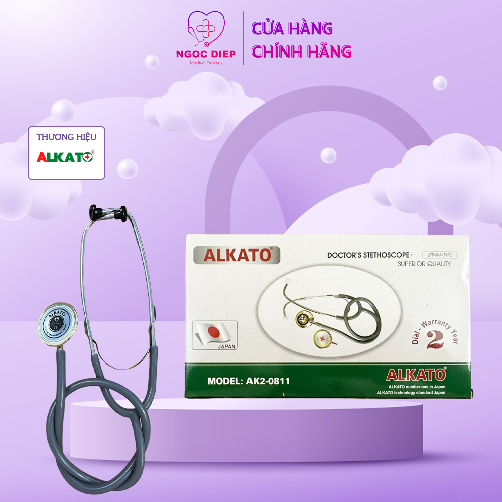 Máy đo huyết áp cơ ALKATO AK2-0811 - Bộ kiểm tra sức khỏe tại nhà gồm: Máy đo và tai nghe