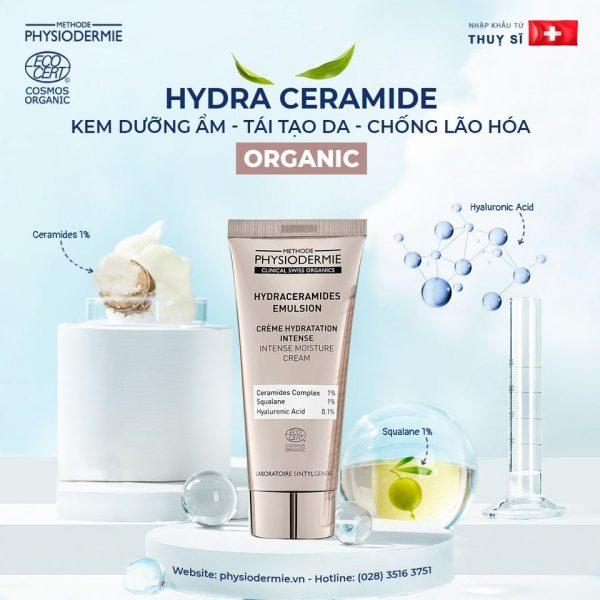 Kem dưỡng khóa ẩm chuyên sâu, chống lão hóa Physiodermie Hydra Ceramides Emulsion- Hee's Beauty Skincare.