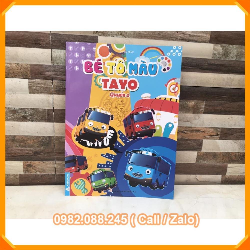 Bé tập tô màu TAYO