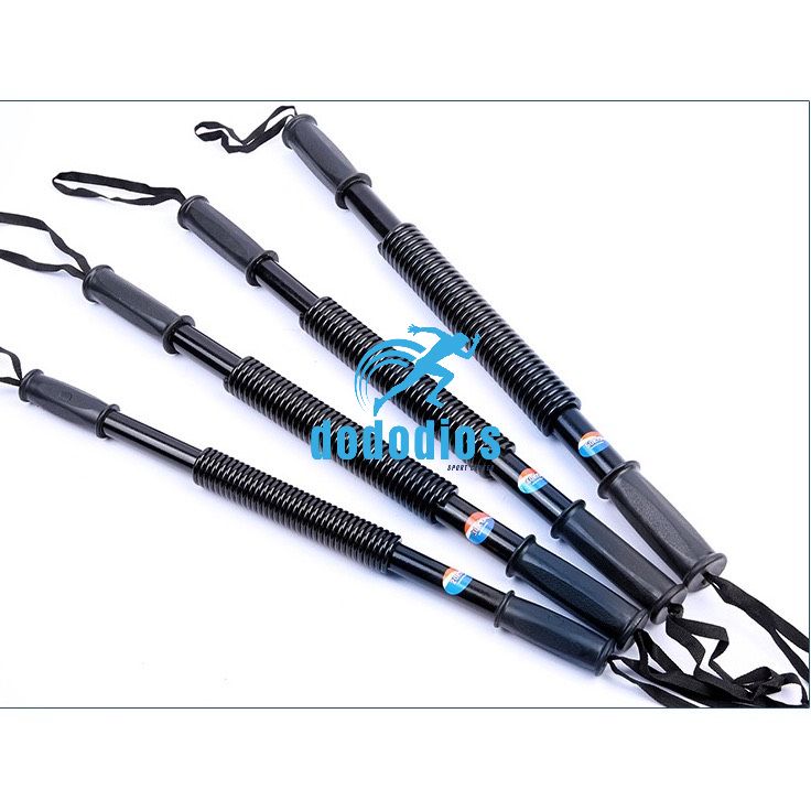Gậy Bẻ Lò Xo Ti Tan Lực Bẻ Từ 20KG Đến 100KG Tập Tay,Vai,Xô,Ngực Body Tại Nhà gậy lò xo 100kg màu vàng - Hàng chính hãng dododios